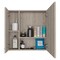 Tuhome Sines Medicine Cabinet, Four Internal Shelves, Double Door, Light Gray GLZ6754 - alternate 3